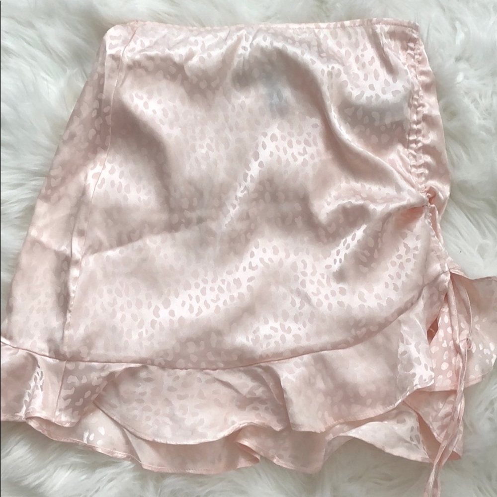 Forever 21 Silk Lepord Skirt